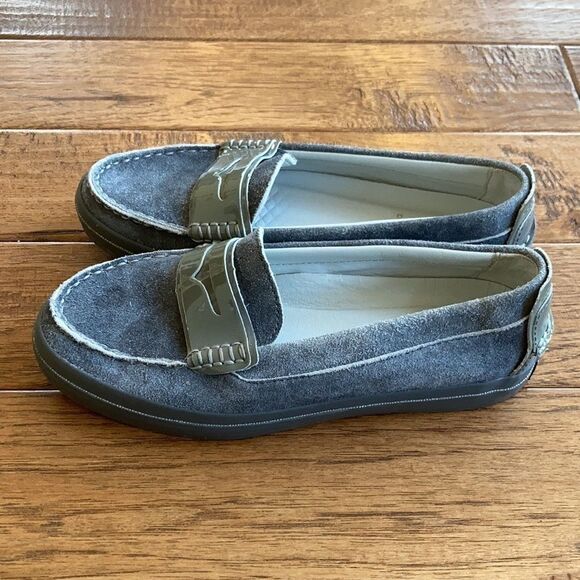 Cole haan pinch weekender LX penny loafer sneakers gray suede size 6 - Picture 8 of 8